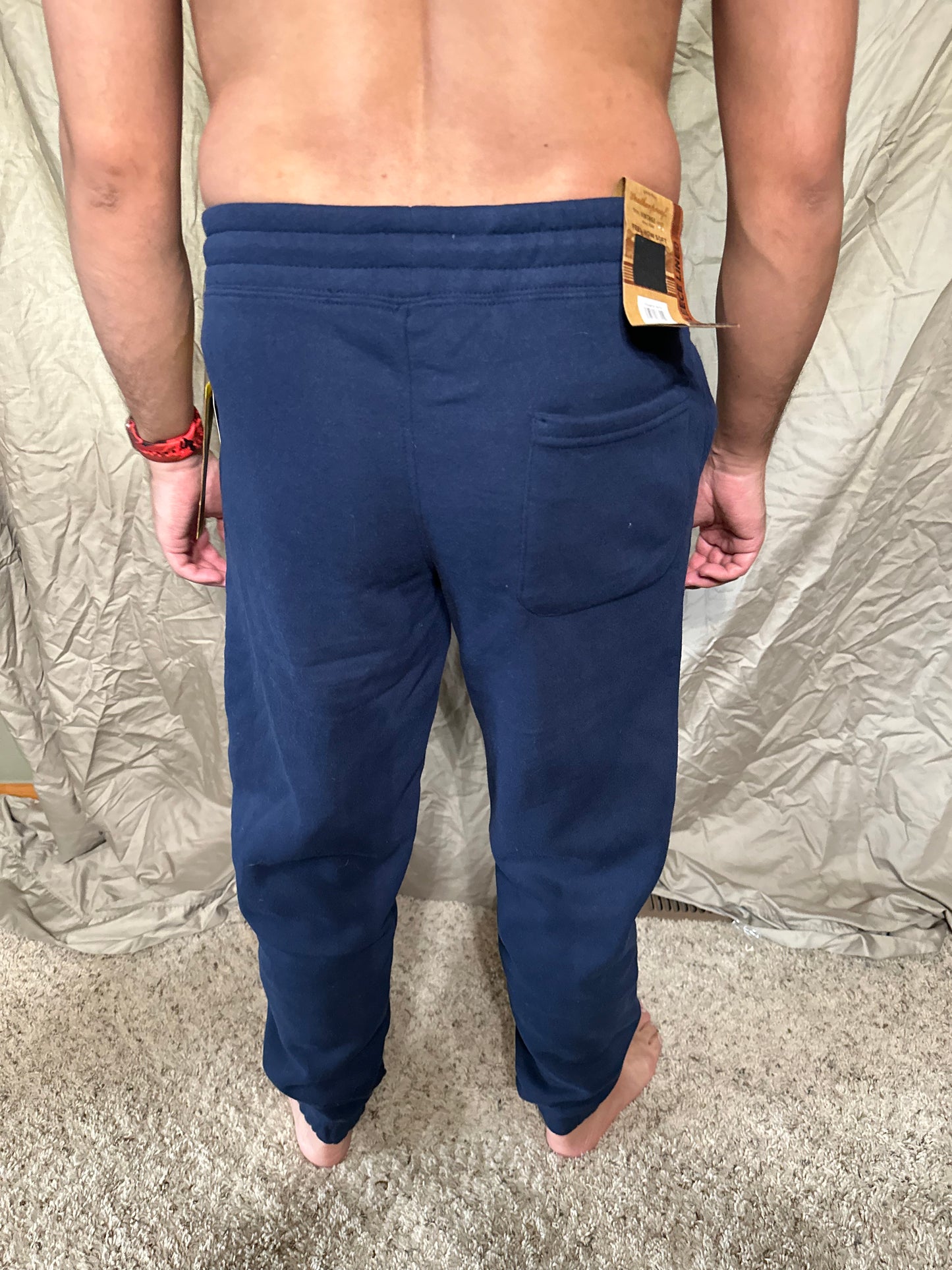 Men’s small navy blue weatherproof vintage rimrock jogger fleece lined sweat pants new with tags