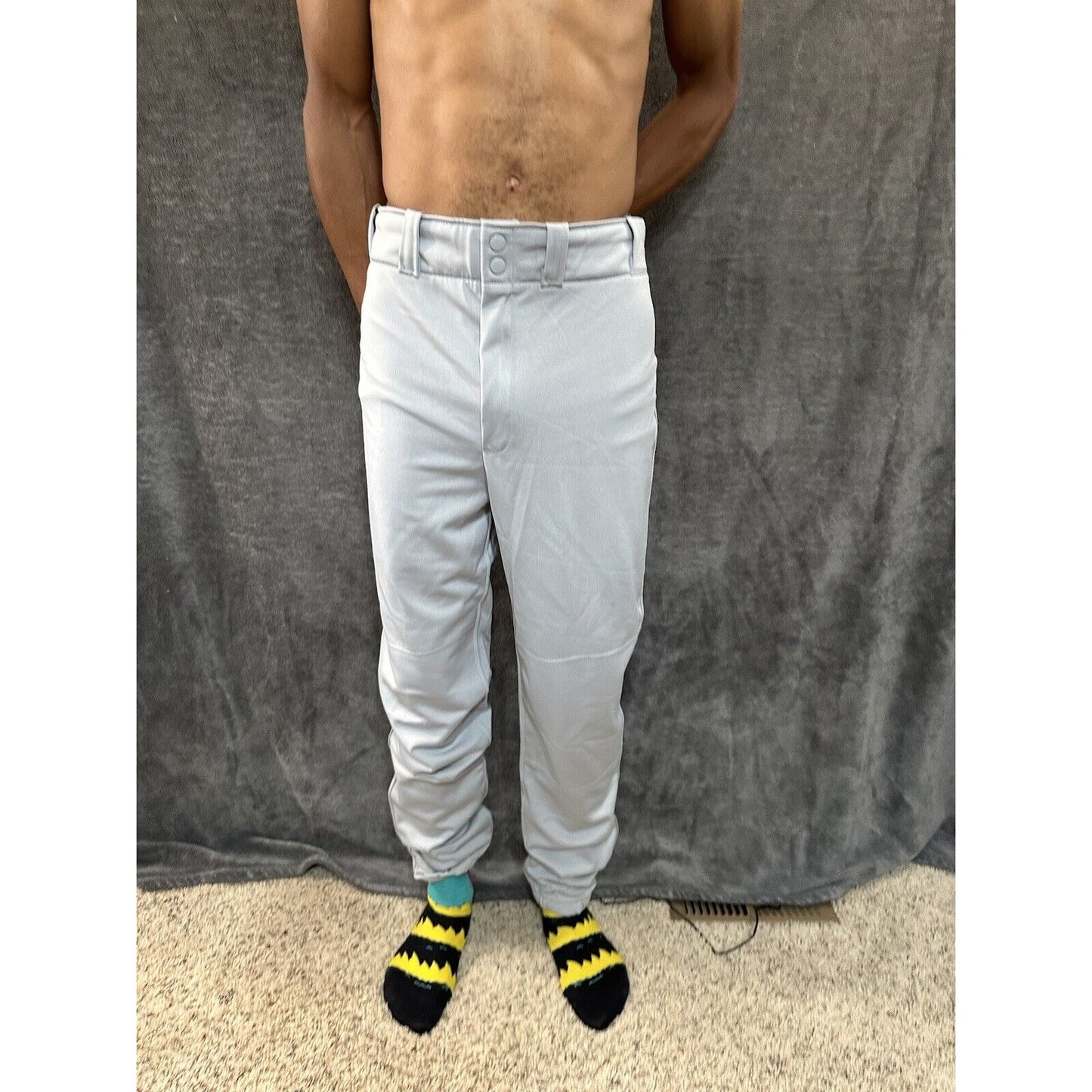 Men’s Gray Wilson Large Baseball Pants