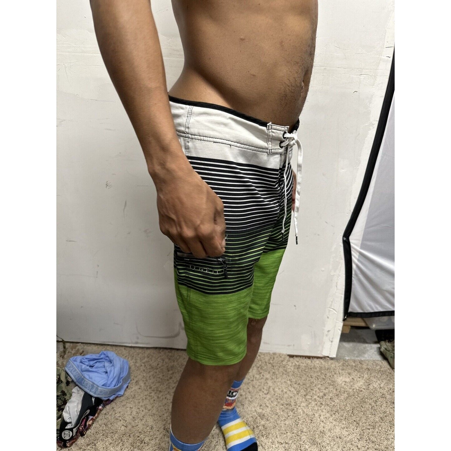 Men’s Striped Multicolor John John Fits Like A Medium Bathing Trunks O’Neill