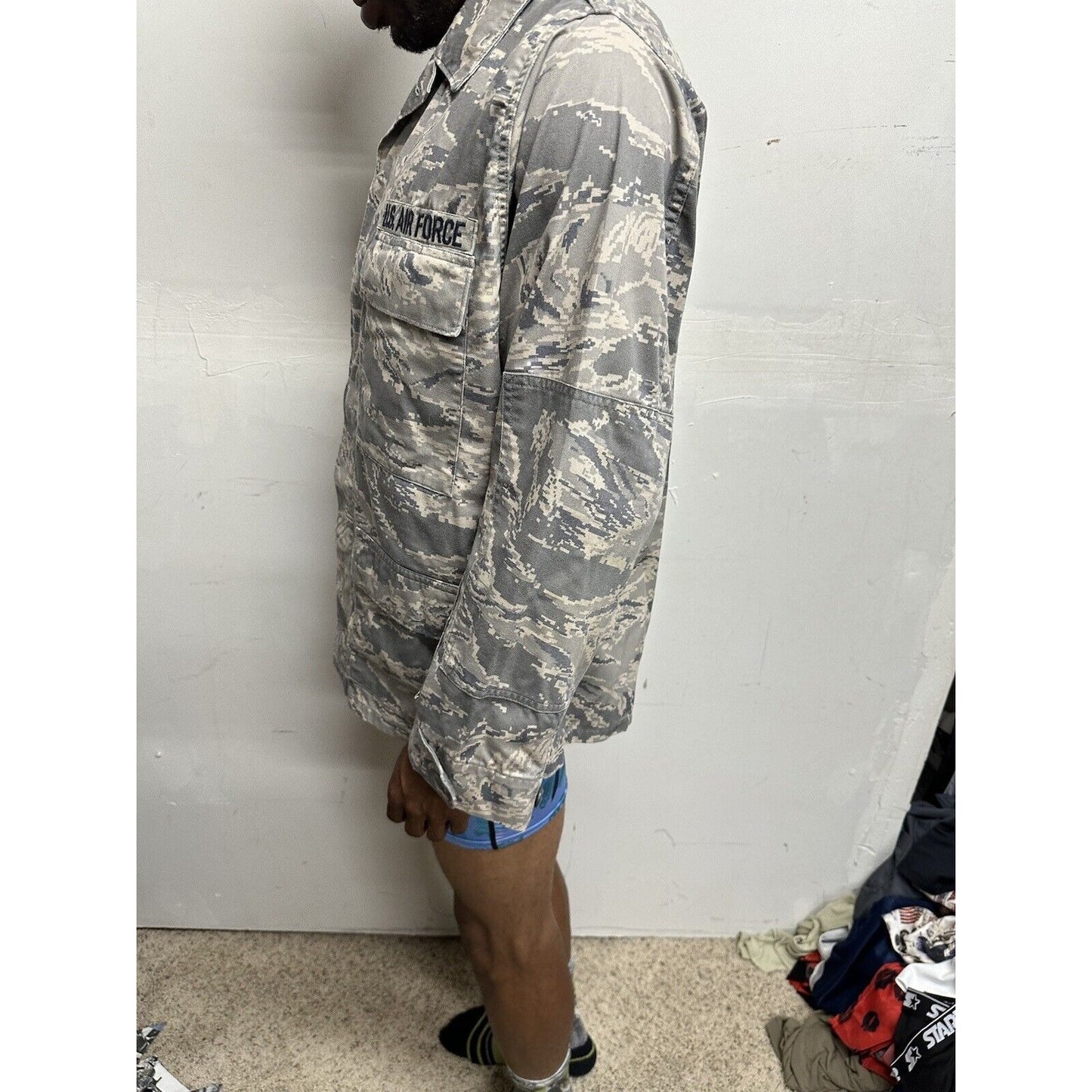 Men’s USAF Abu Airman Battle Uniform 42R Coat Top Blouse Civil Air Patrol