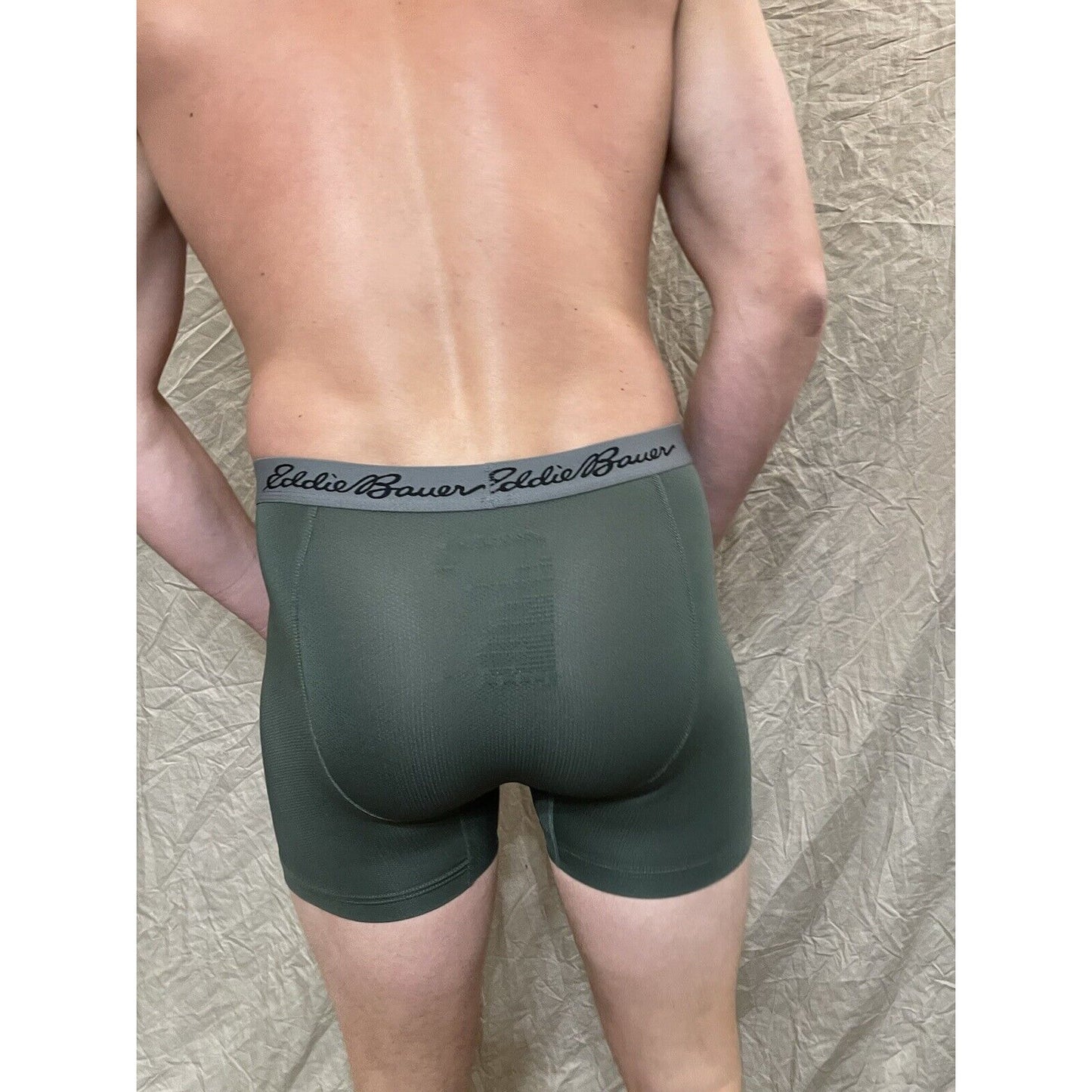 men's eddie bauer dark green medium boxer brief