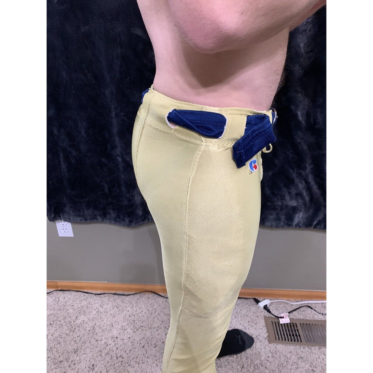 “ET” Football Pants Gold Russell Athletic Size 36