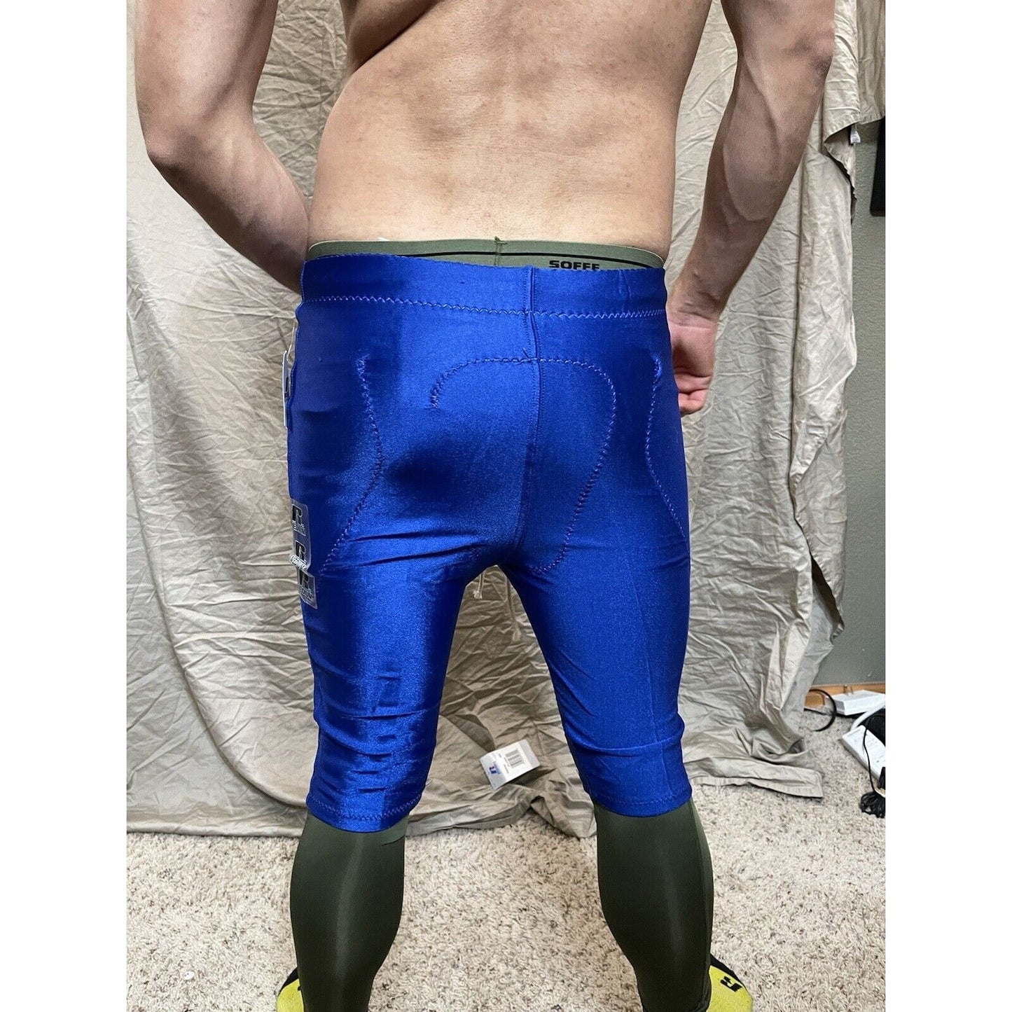 Men's Royal Blue Russell Athletic Football Pants Small