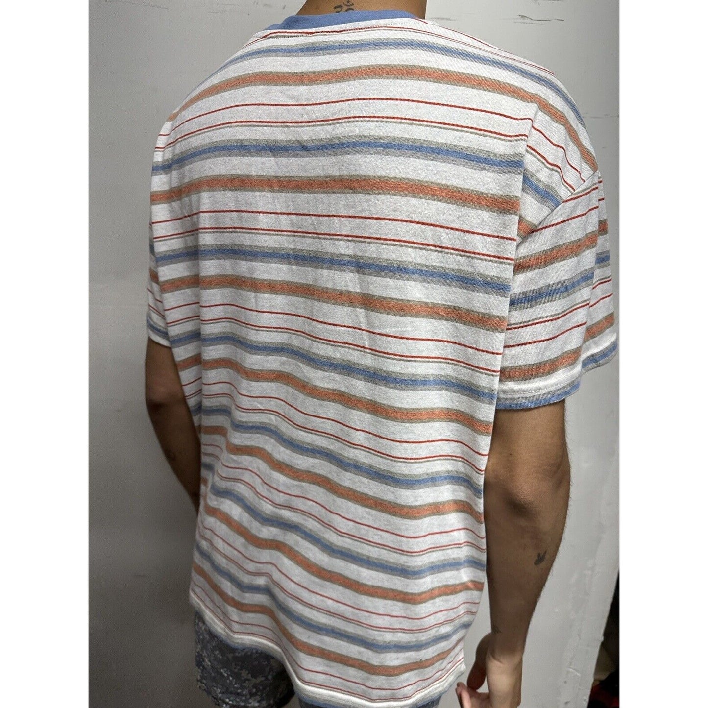 Men’s Dazy Striped Large Tshirt Multicolor