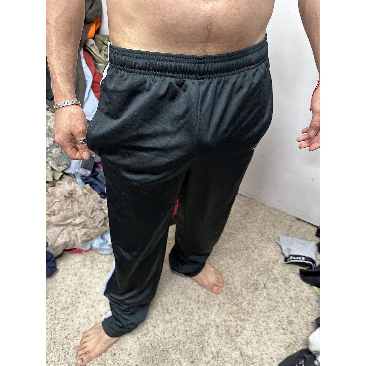 Men’s Champion Black Small Workout Pants Track Running Pants