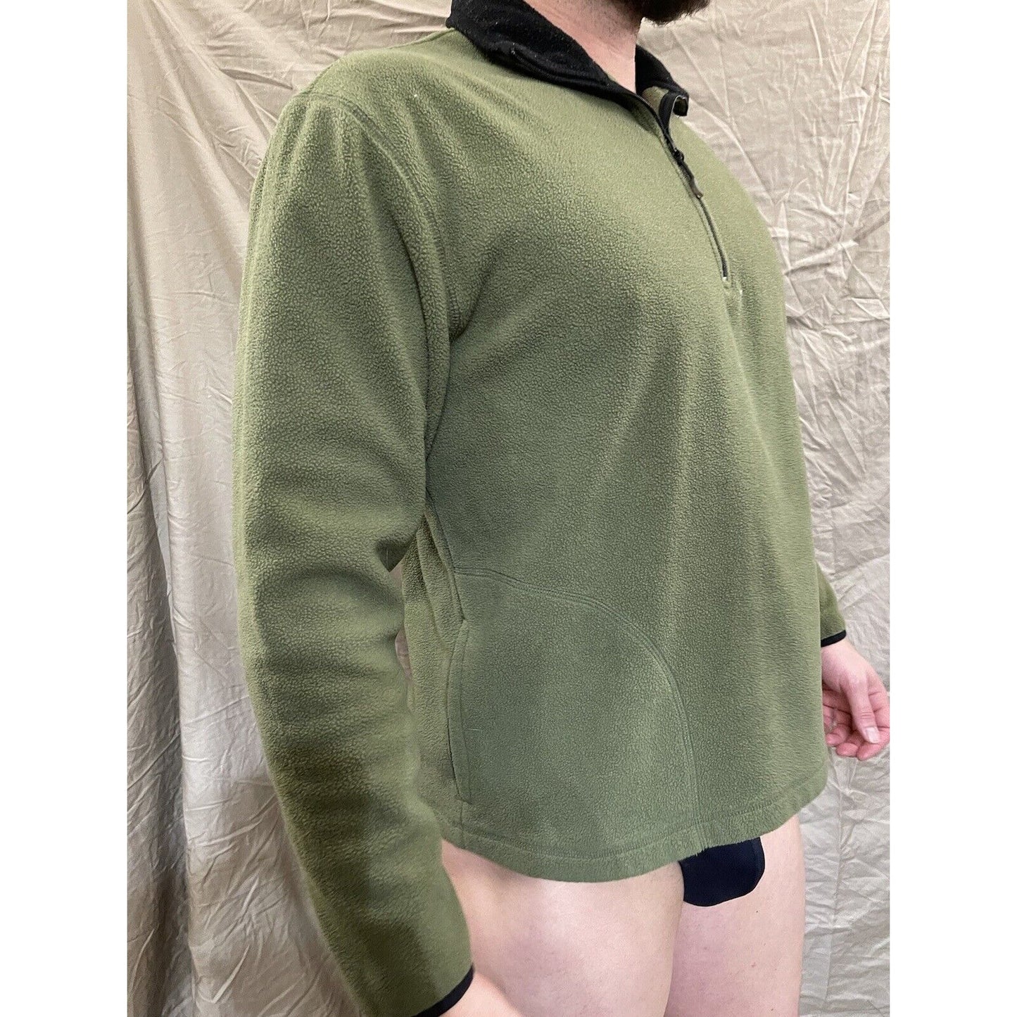 Men's Old Navy Classic Large green quarter zip pullover fleece