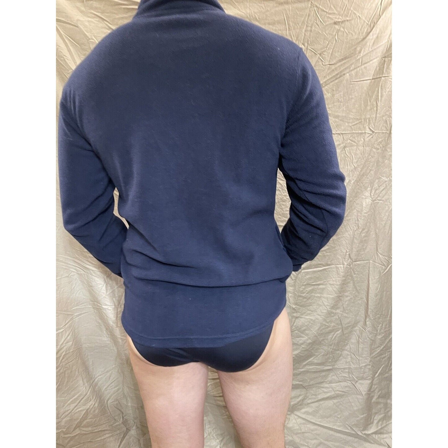 Men's Small Knights Apparel Michigan Wolverines Navy Blue quarter zip pullover