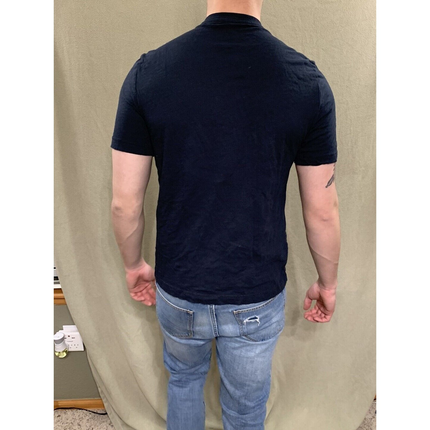 Men’s H&M Small Black Regular Fit Coupe Standard Shirt