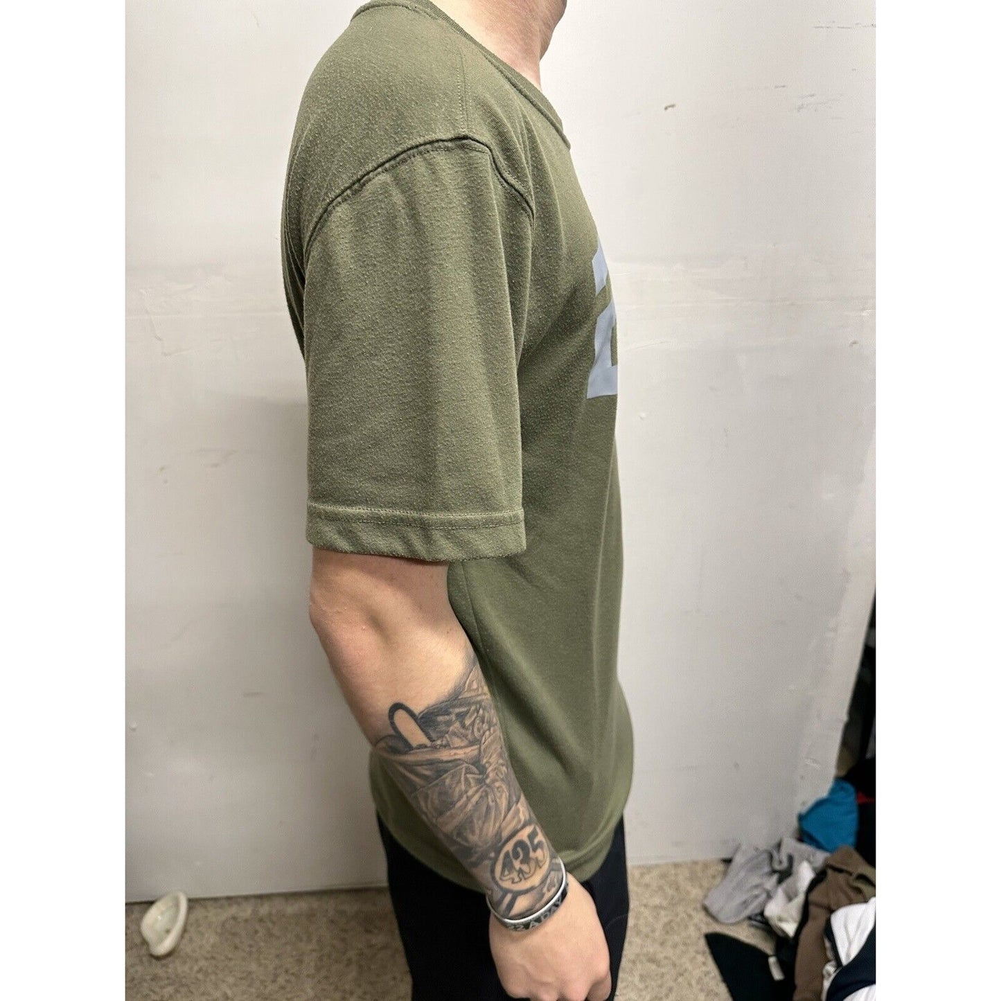 Men’s Short Sleeve Small Olive Green Tapout Shirt