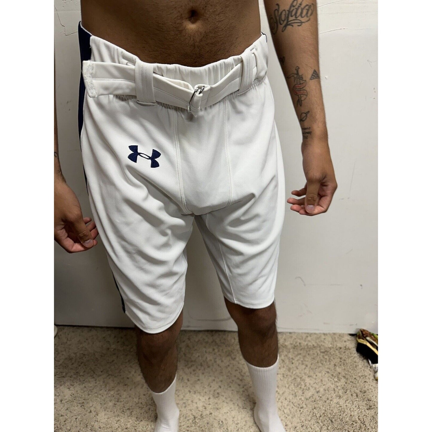Men’s White Under Armour XL Football Pants