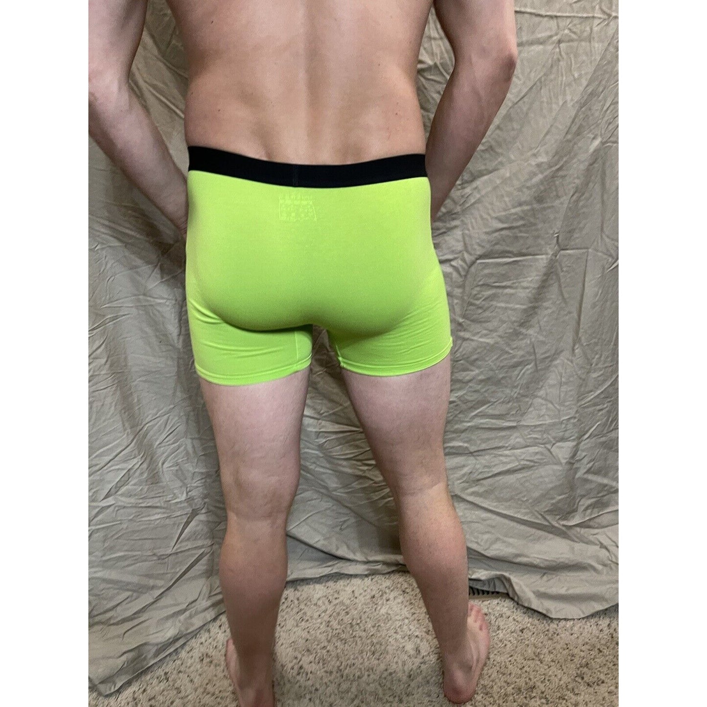 men's neon green inersy weekly medium boxer briefs