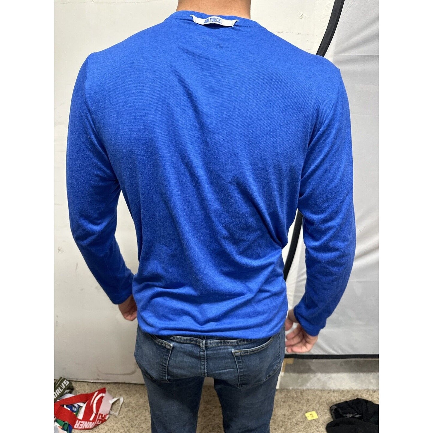 Men’s Long Sleeve USAFA Air Force Academy Boxing Blue Nike Shirt Small
