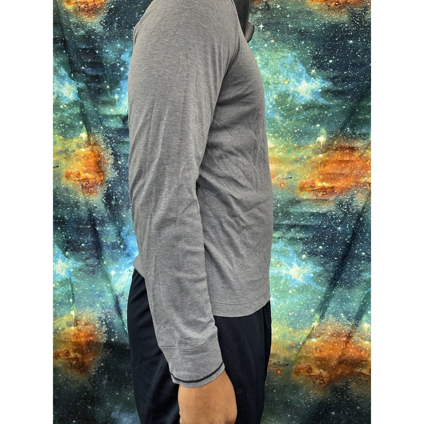 Men’s Banana Republic Medium light blue 1/4 zip long sleeve pullover