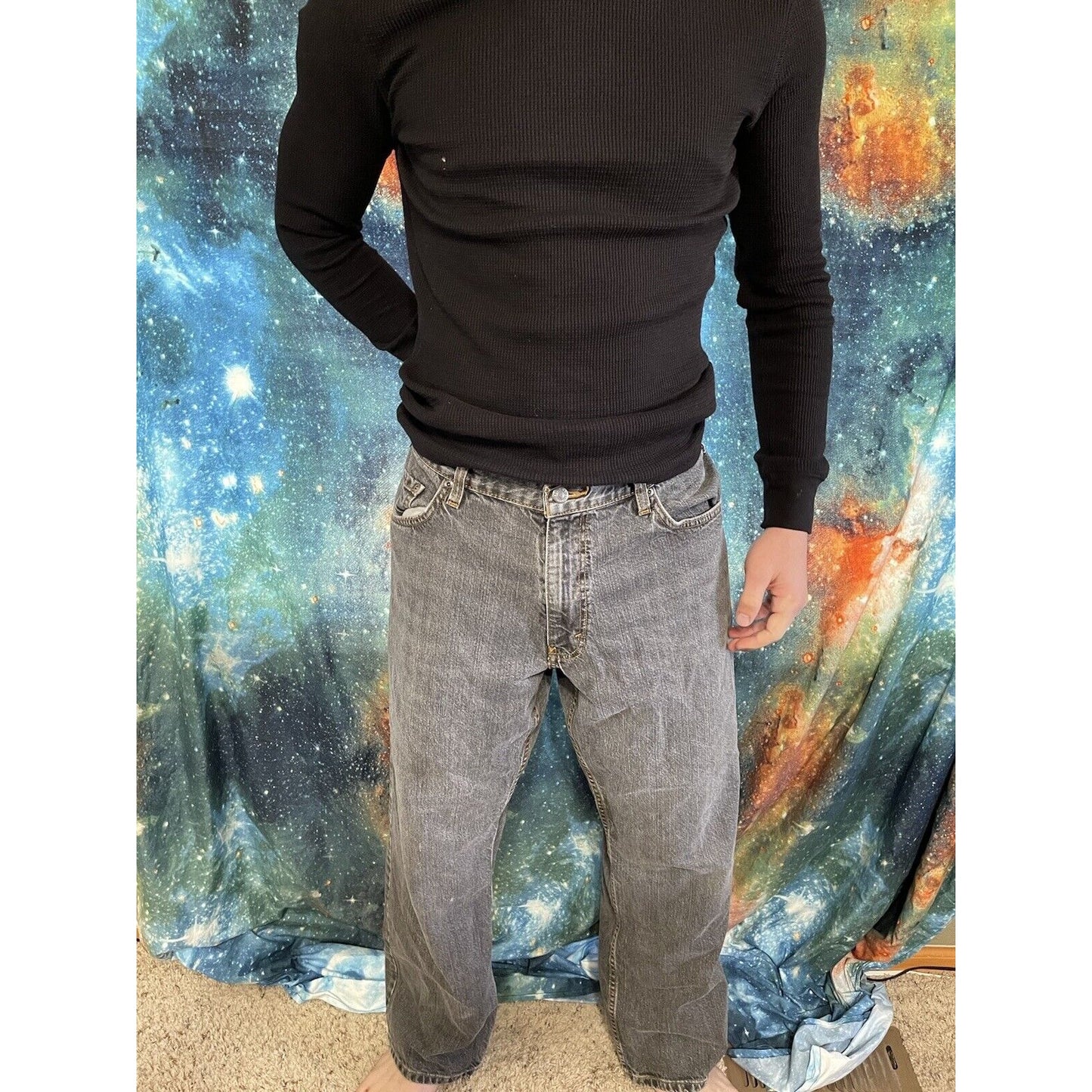 Men’s faded black Eddie Bauer original straight fit 38 x 30