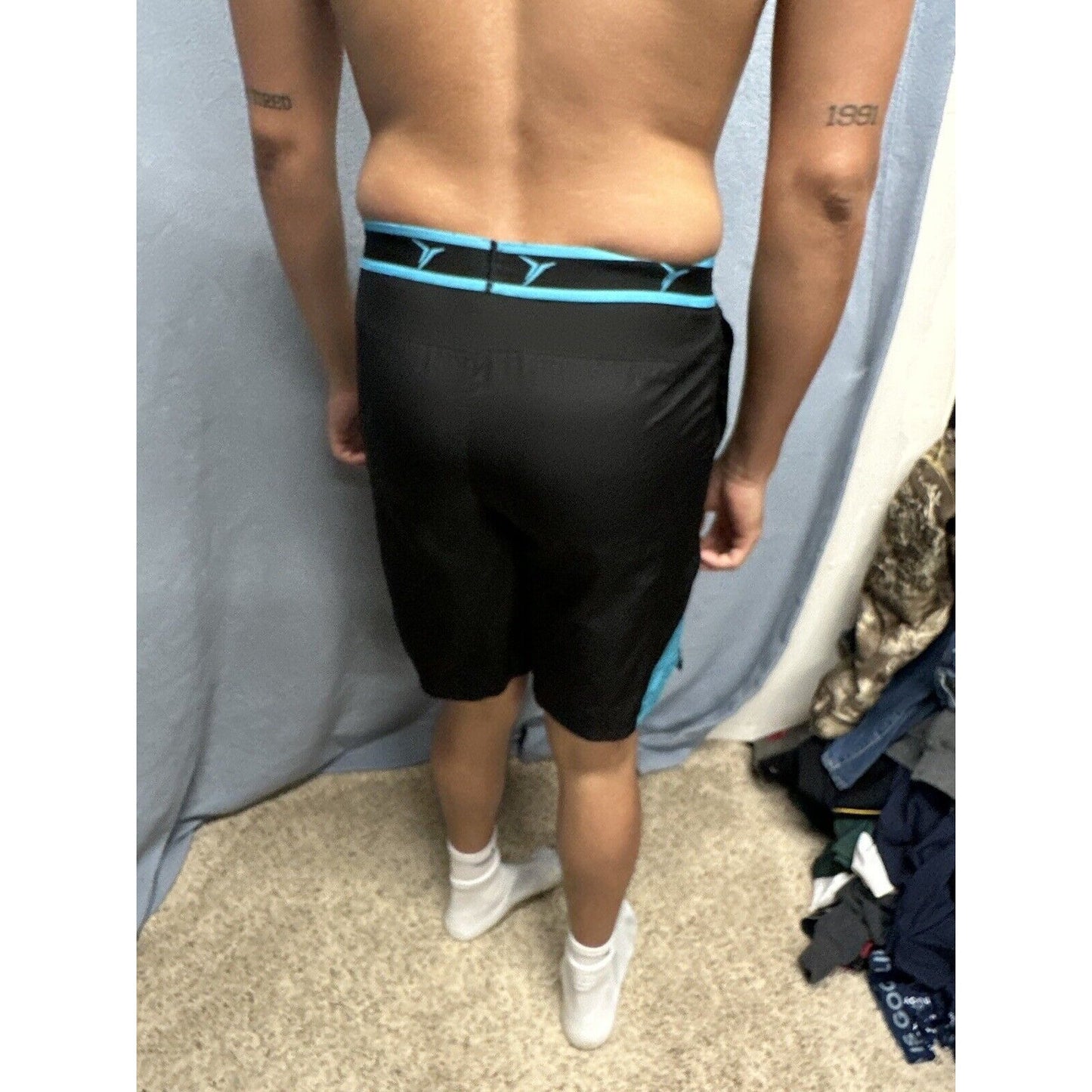 Boys Old Navy Active Large 10-12 Black Athletic Running Shorts