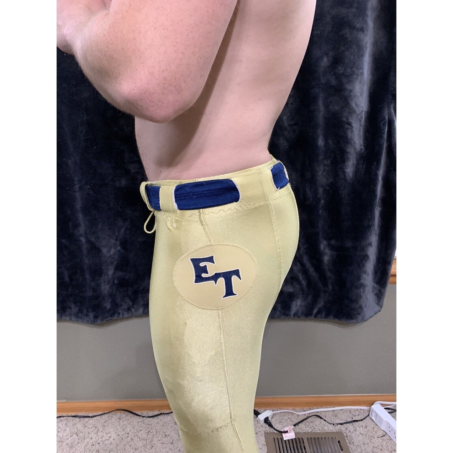 “ET” Football Pants Gold Russell Athletic Size 36