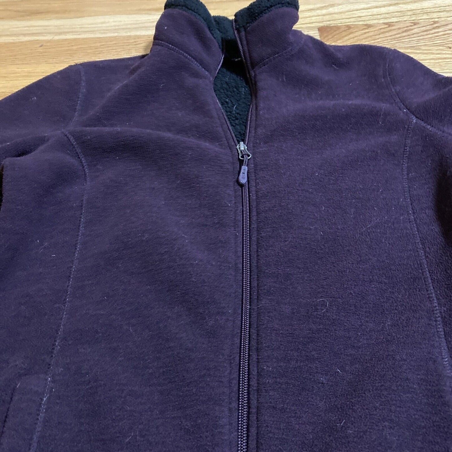 32 Degrees Heat Women’s Small Eggplant Purple Full-zip Polyester Fleece Jacket