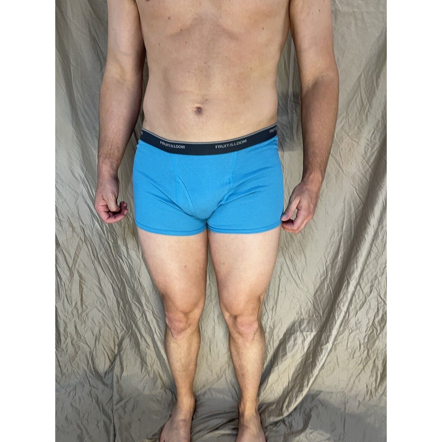 boy's large fruit of the loom boxer brief aqua