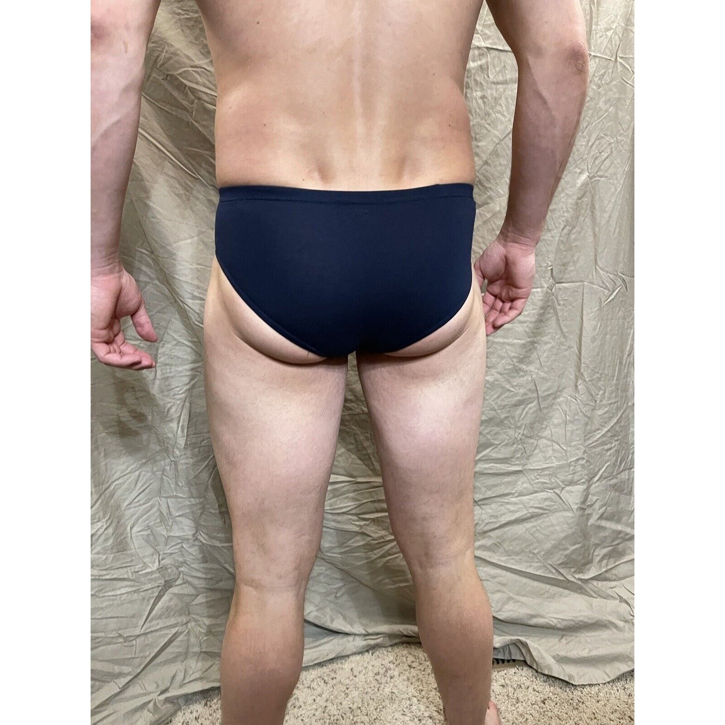Men's papi small dark blue athletic cut briefs