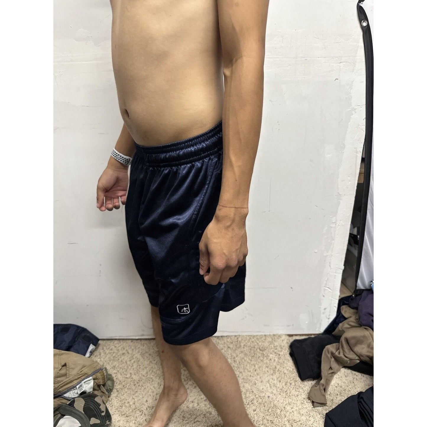 Men’s Dark Blue Small AND1 Athletic Shorts With Pockets