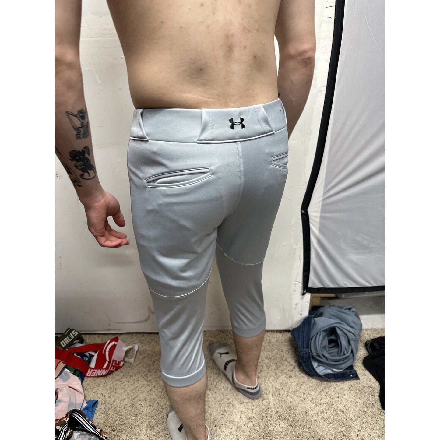 Men’s Small Gray Softball Heatgear Baseball Pants under armour