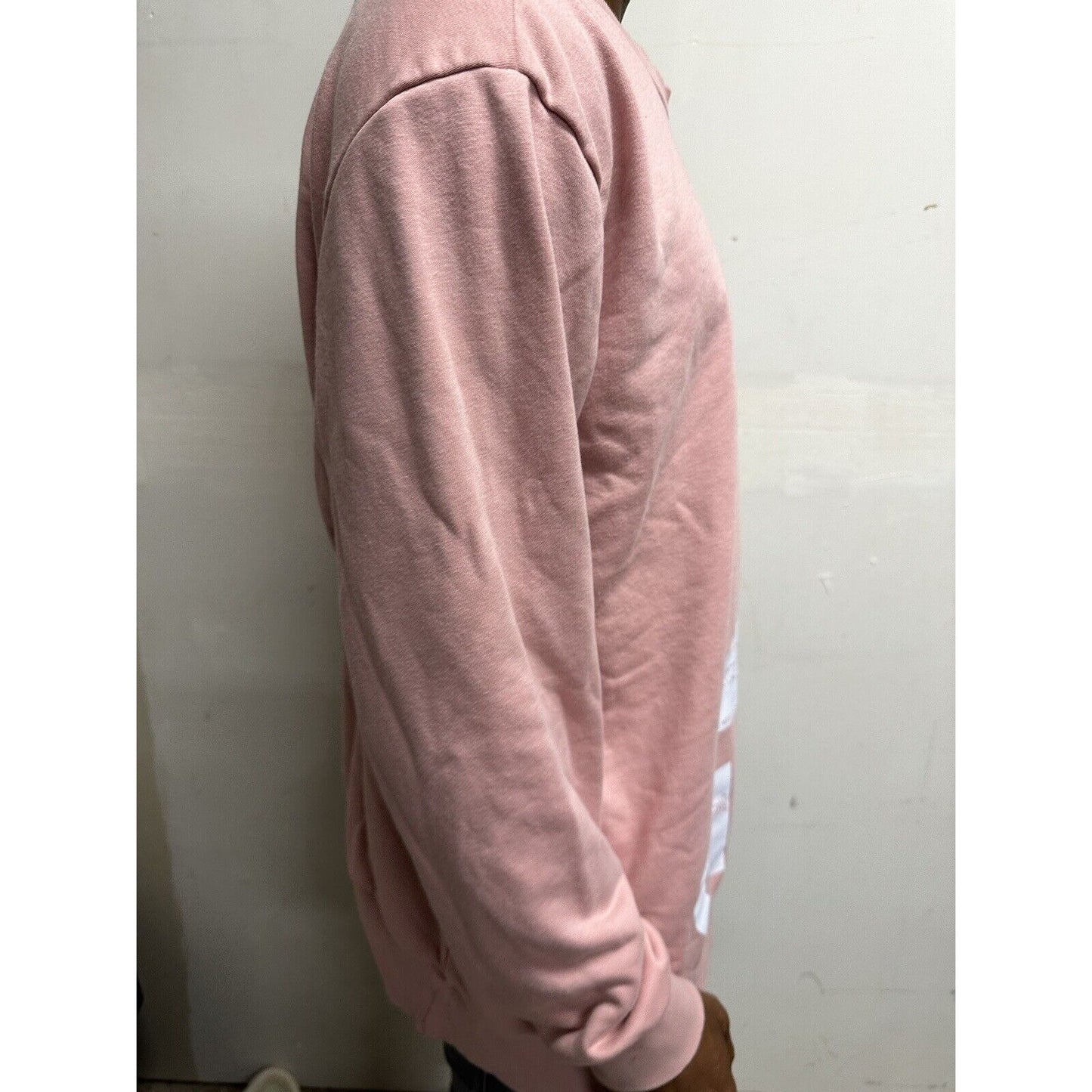 Men’s Pink Adidas Large Pullover Sweatshirt Long Sleeve
