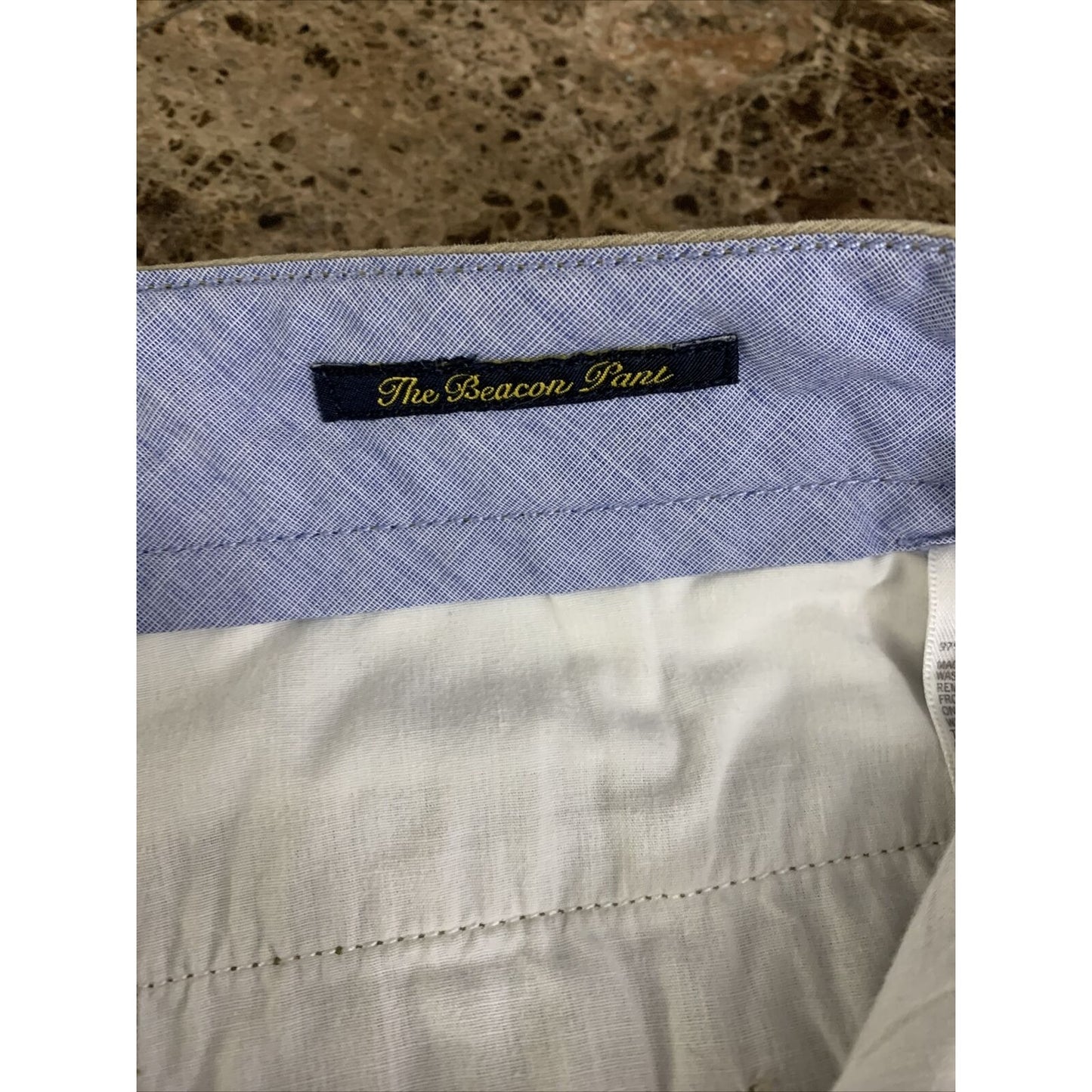 Nautica Men Dress Pants 32x32 Khaki Tailored Fit The Beacon Pant Flat Front