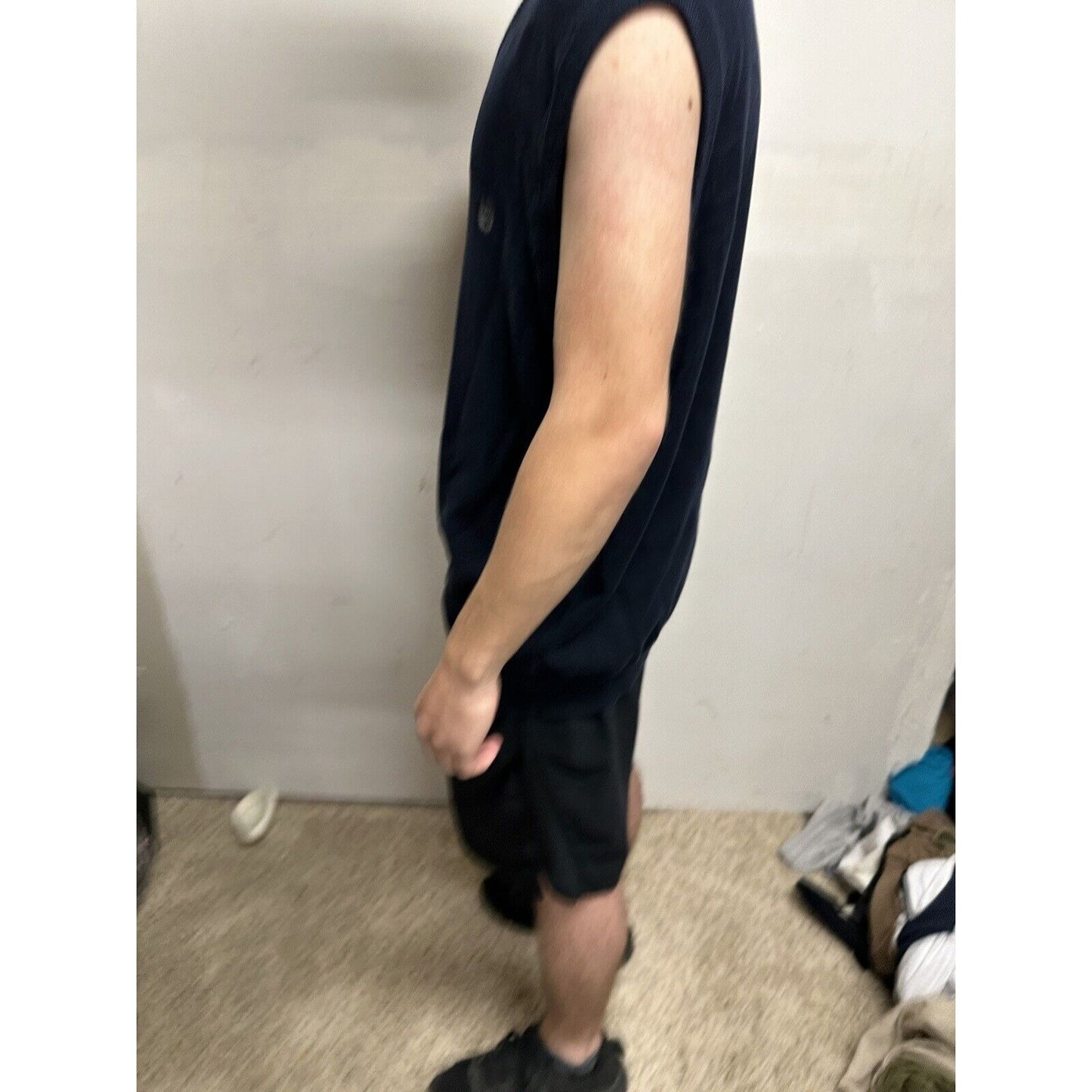 Men’s Dark Blue Sleeveless Medium Sweater Vest