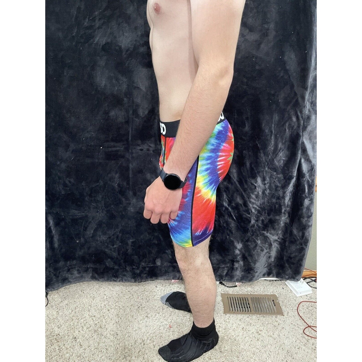 Men’s PSD Tie Dye Weed Medium Boxer Briefs New