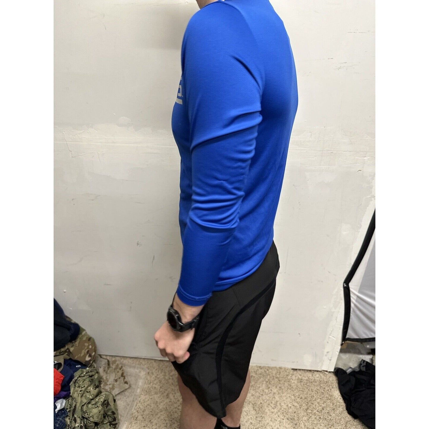 Men’s Blue USAFA Small Falcons Long Sleeve Air Force Pullover Shirt