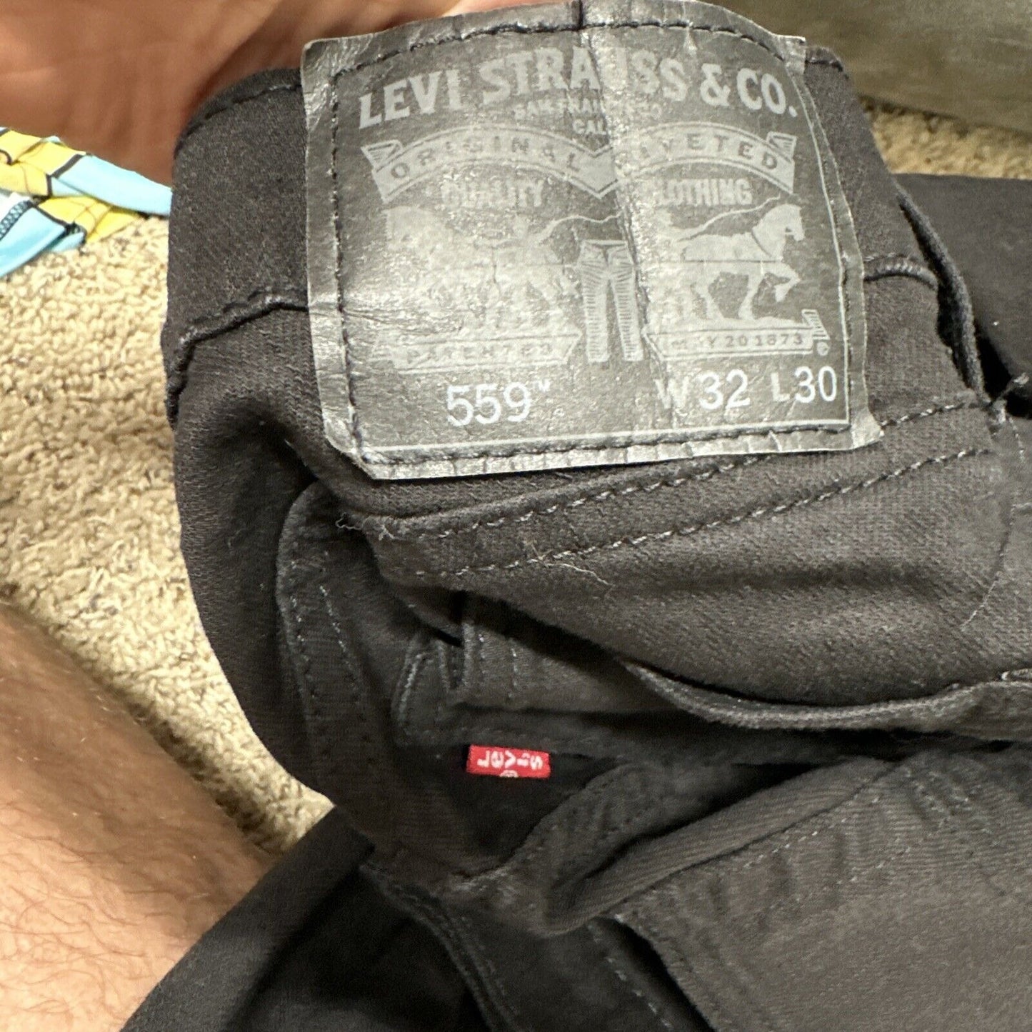 Men’s Black Levi’s 559 32 X 30 Jeans