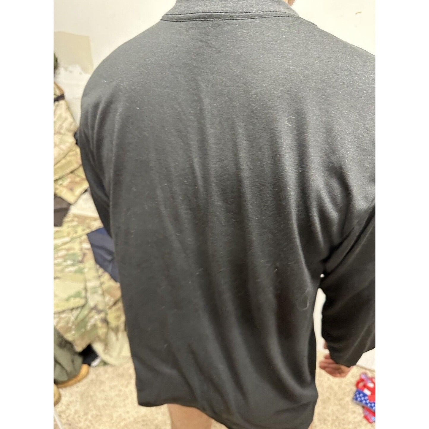 Men’s Black Medium Army Long Sleeve Apfu Fitness Uniform