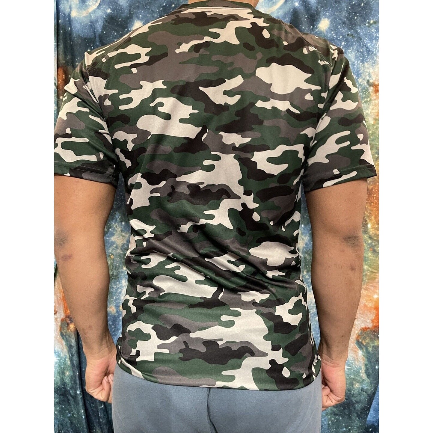 Men’s Colorado Springs Warrior Football Camo Shortsleeve tshirt medium