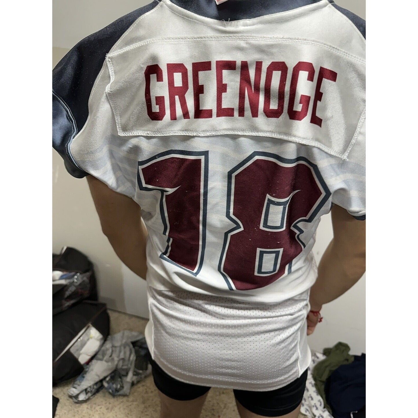 Men’s Maxim Athletic Football Jersey Hawks Number 18