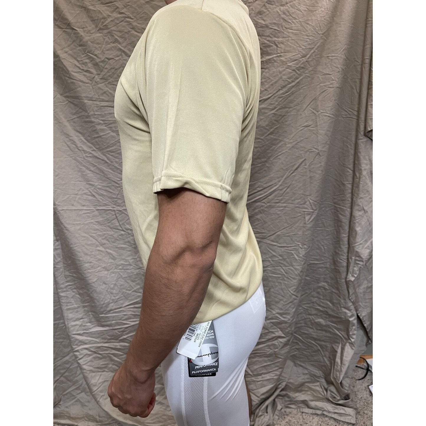 Men's Augusta Sportswear Moisture Management Athletic shirt Gold Small