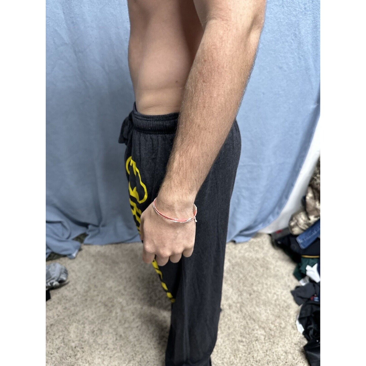 Men’s Large Batman Dark Gray Lounge Pants Sleep Wear With Pockets Large