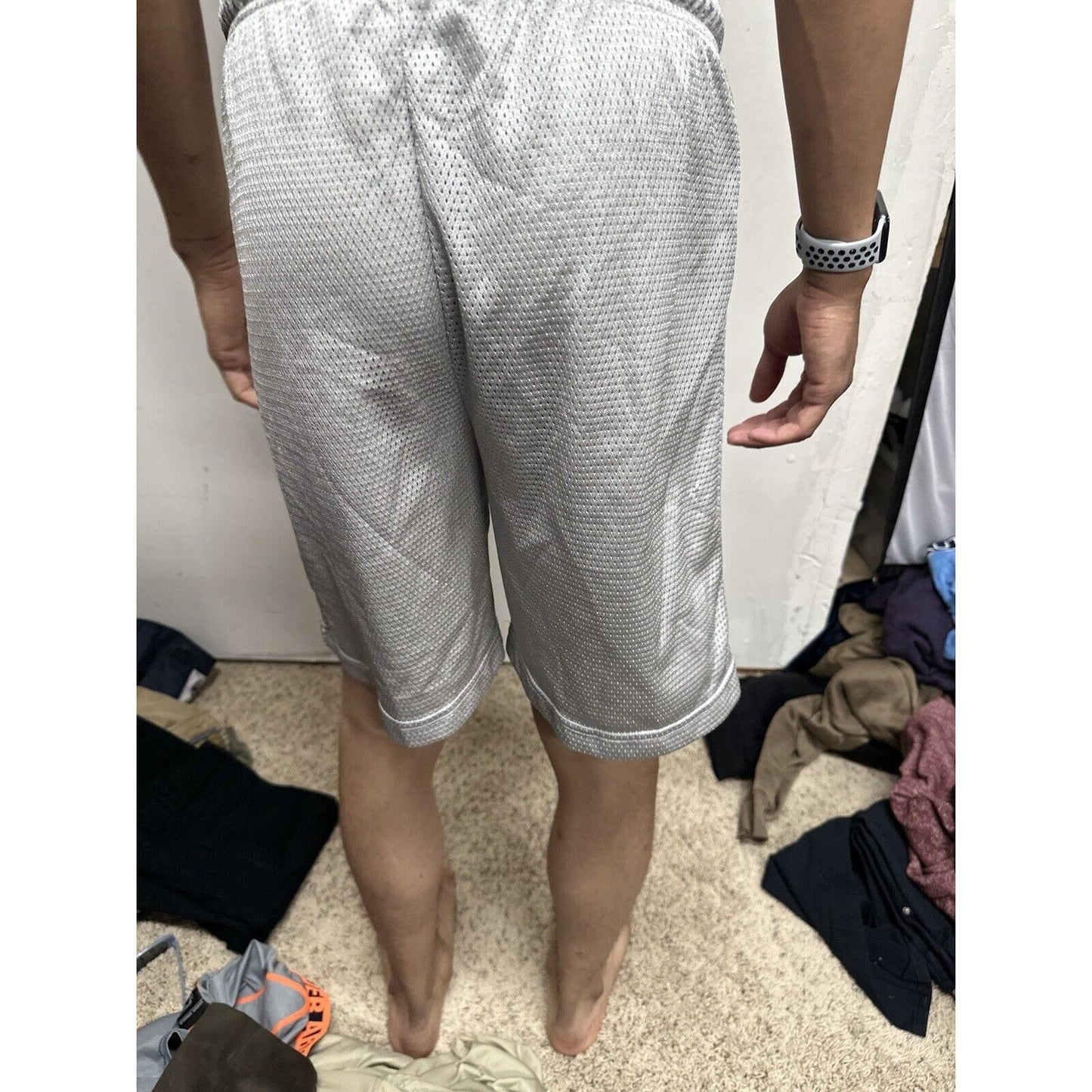 Men’s Pro Spirit Small Silver Athletic Shorts