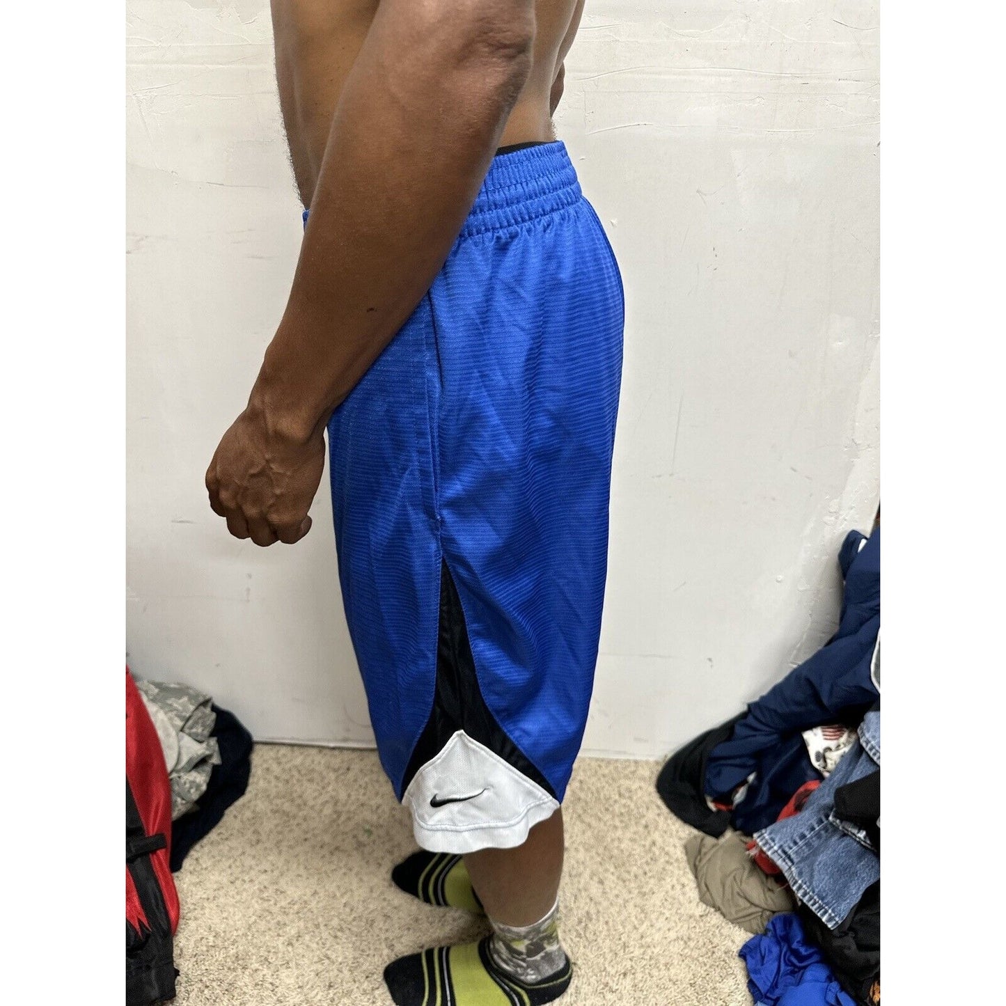 Men’s Blue Nike Basketball Medium Shorts With Pockets