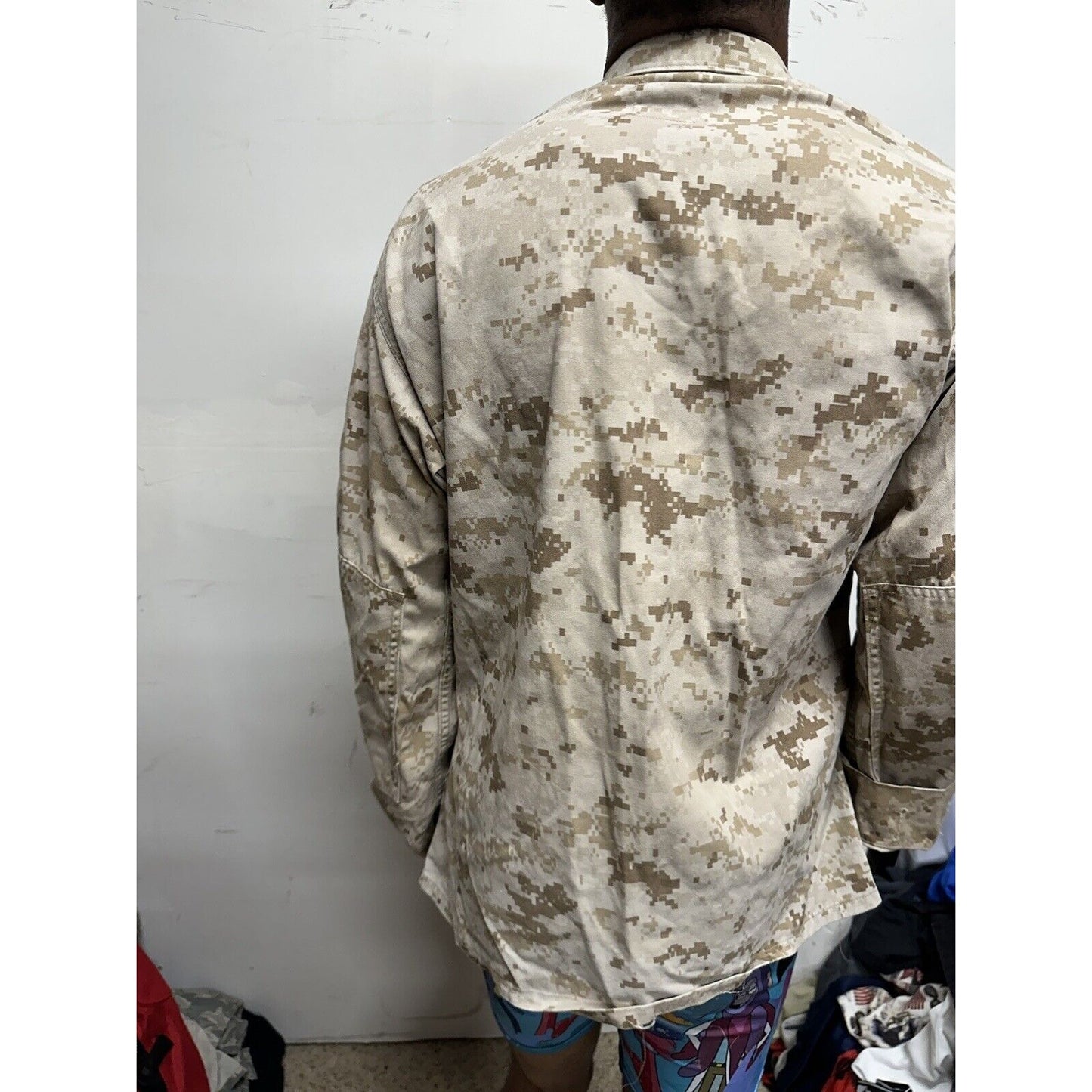 Men’s Medium Short Usmc Marines Blouse Top Uniform Desert Marpat