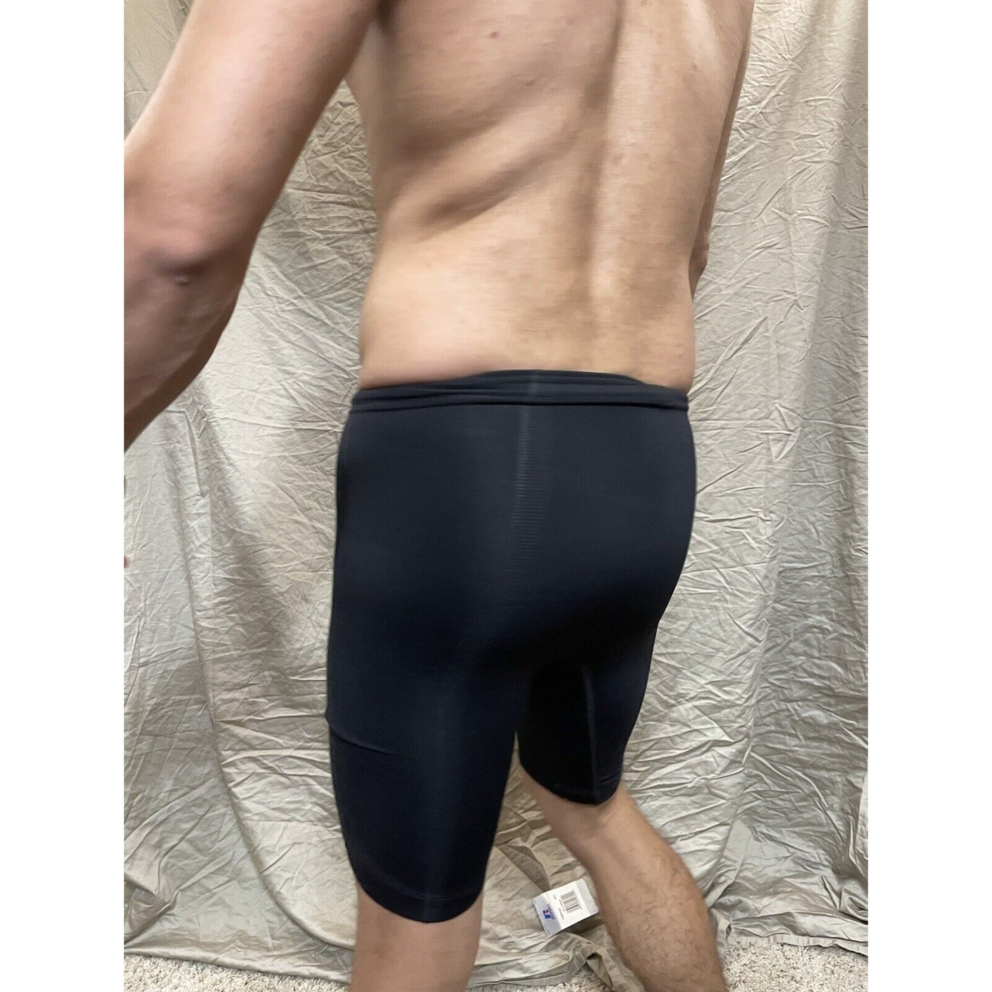 Men's brooks nylon spandex black XS extra small compression shorts