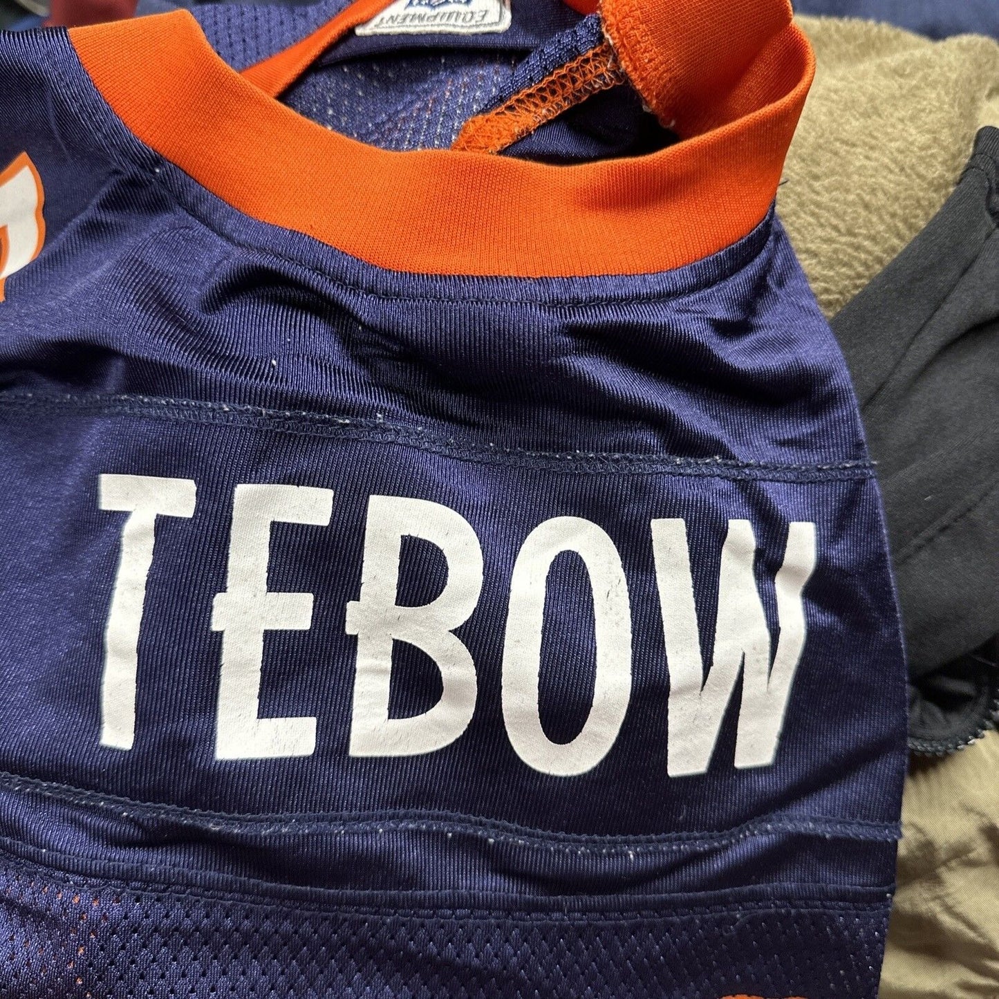 TIM TEBOW DENVER BRONCOS 15 JERSEY Equipment Reebok NFL Football Orange Medium