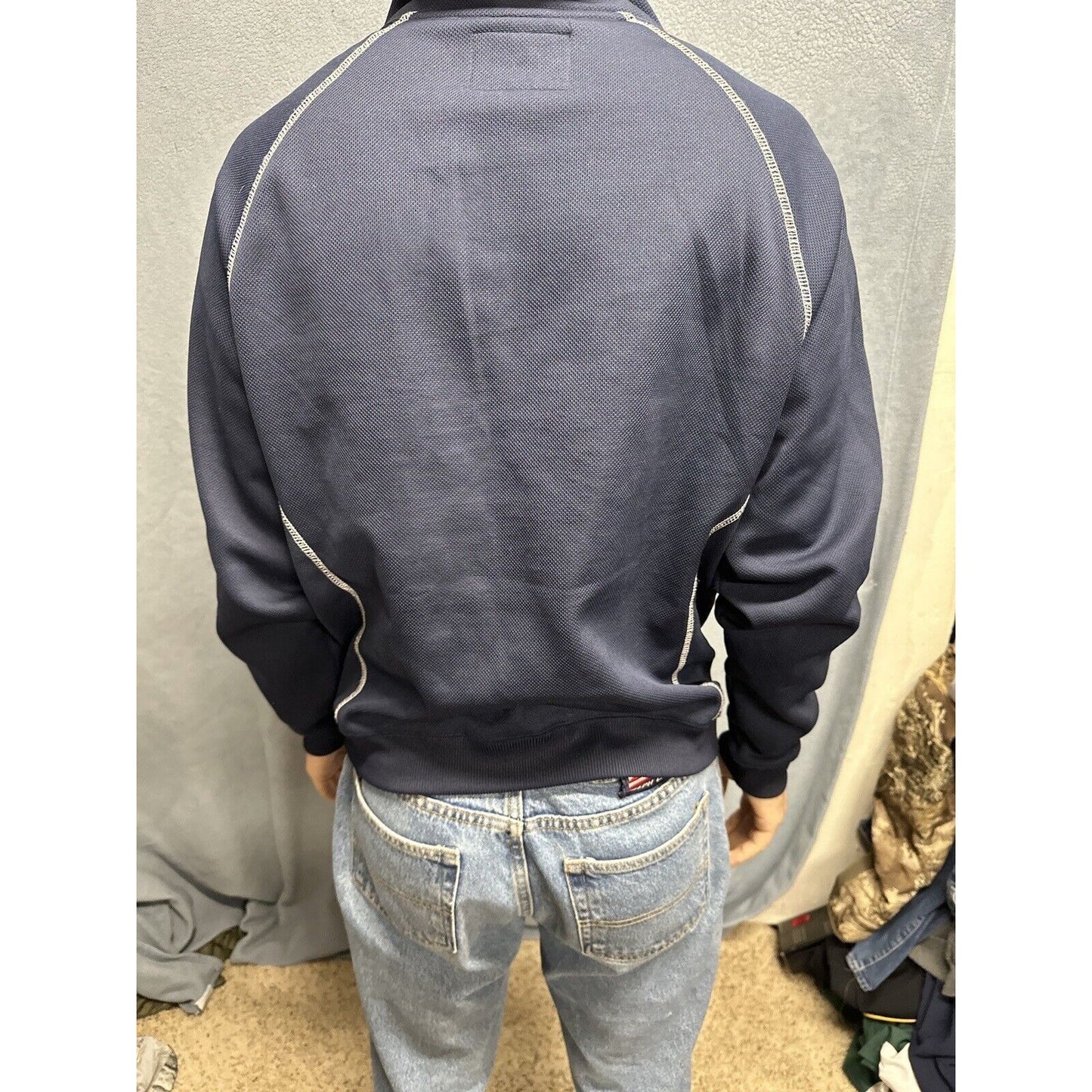 Men’s Dark Blue J America Polyester US Air Force Medium Full Zip Jacket USAF