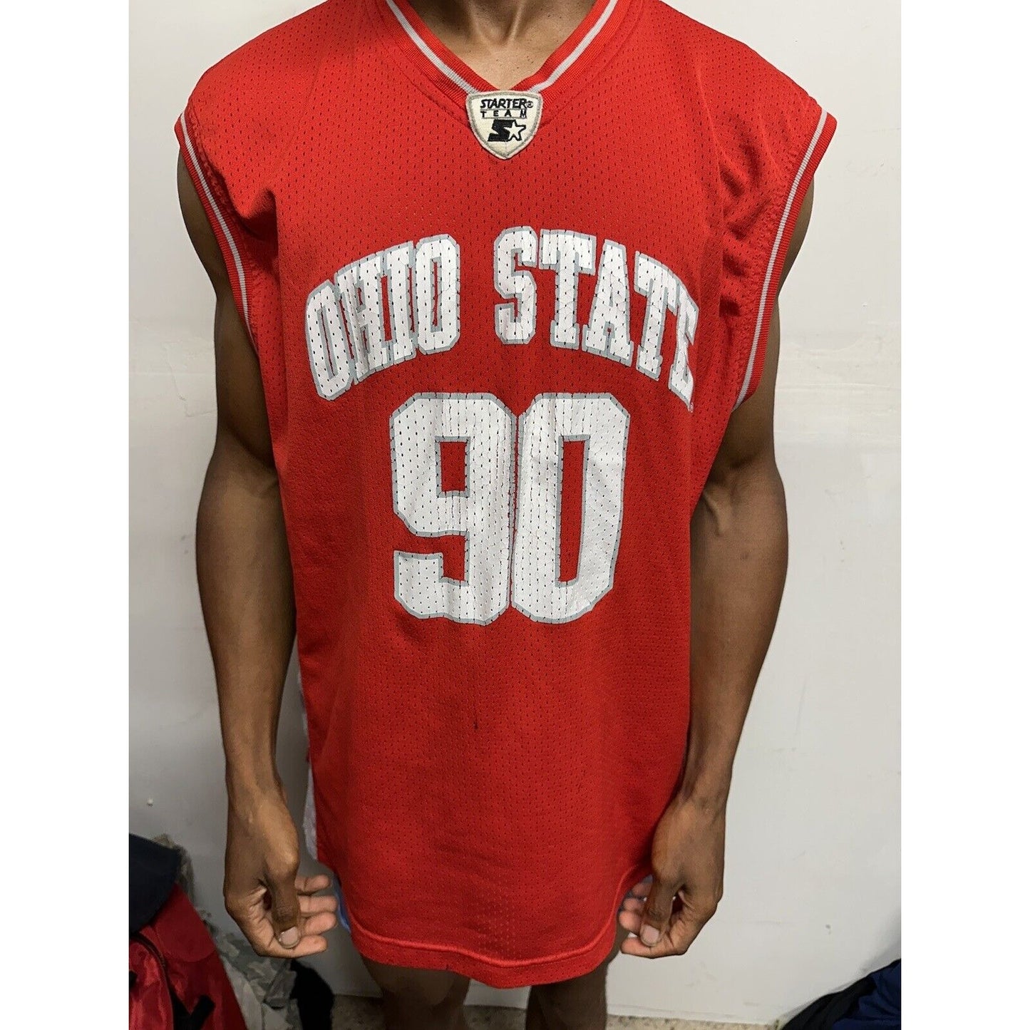 Men’s XL Vintage Ohio State Jersey Red Starter Team