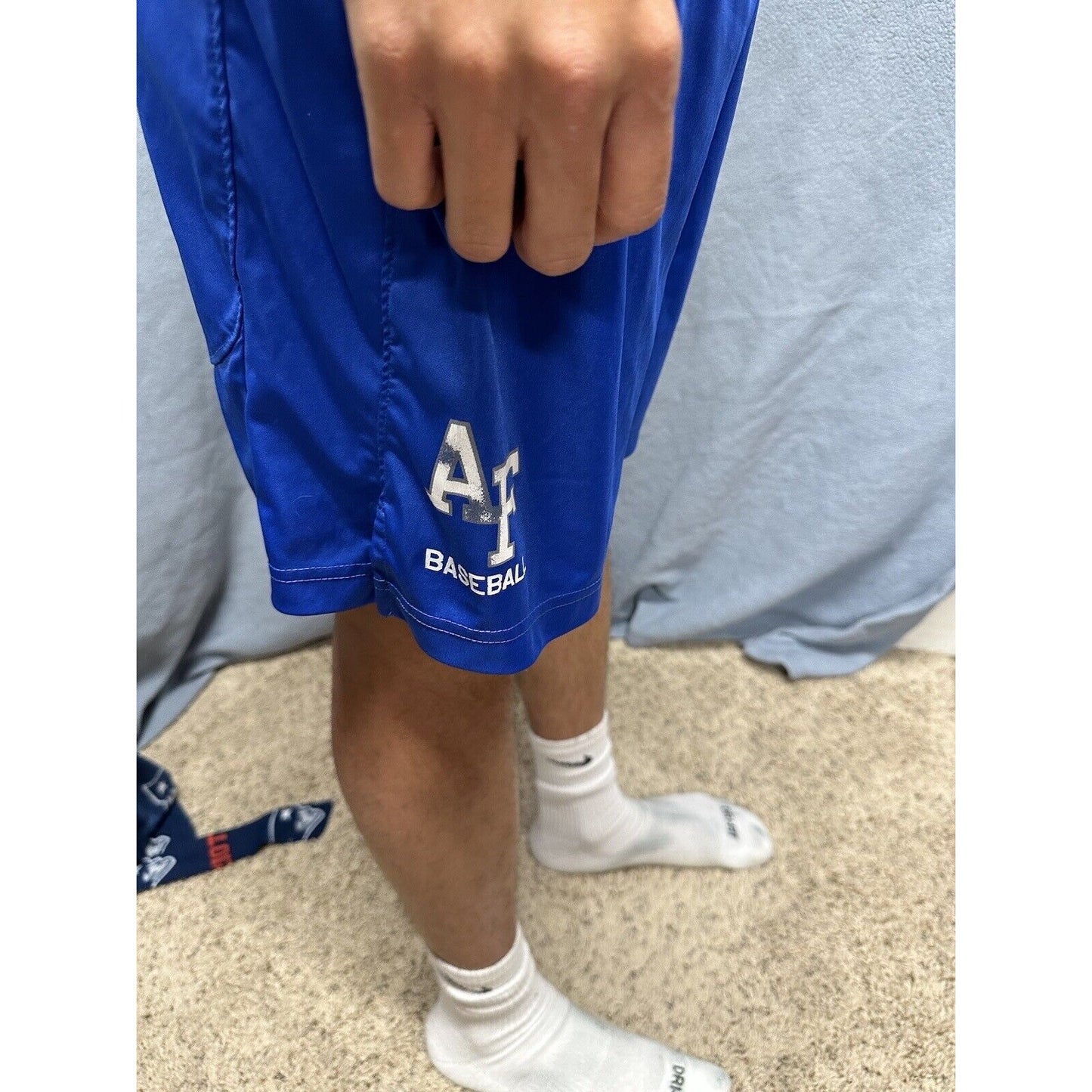 Men’s Blue Nike Dri Fit Large USAFA Air Force Academy Baseball Shorts