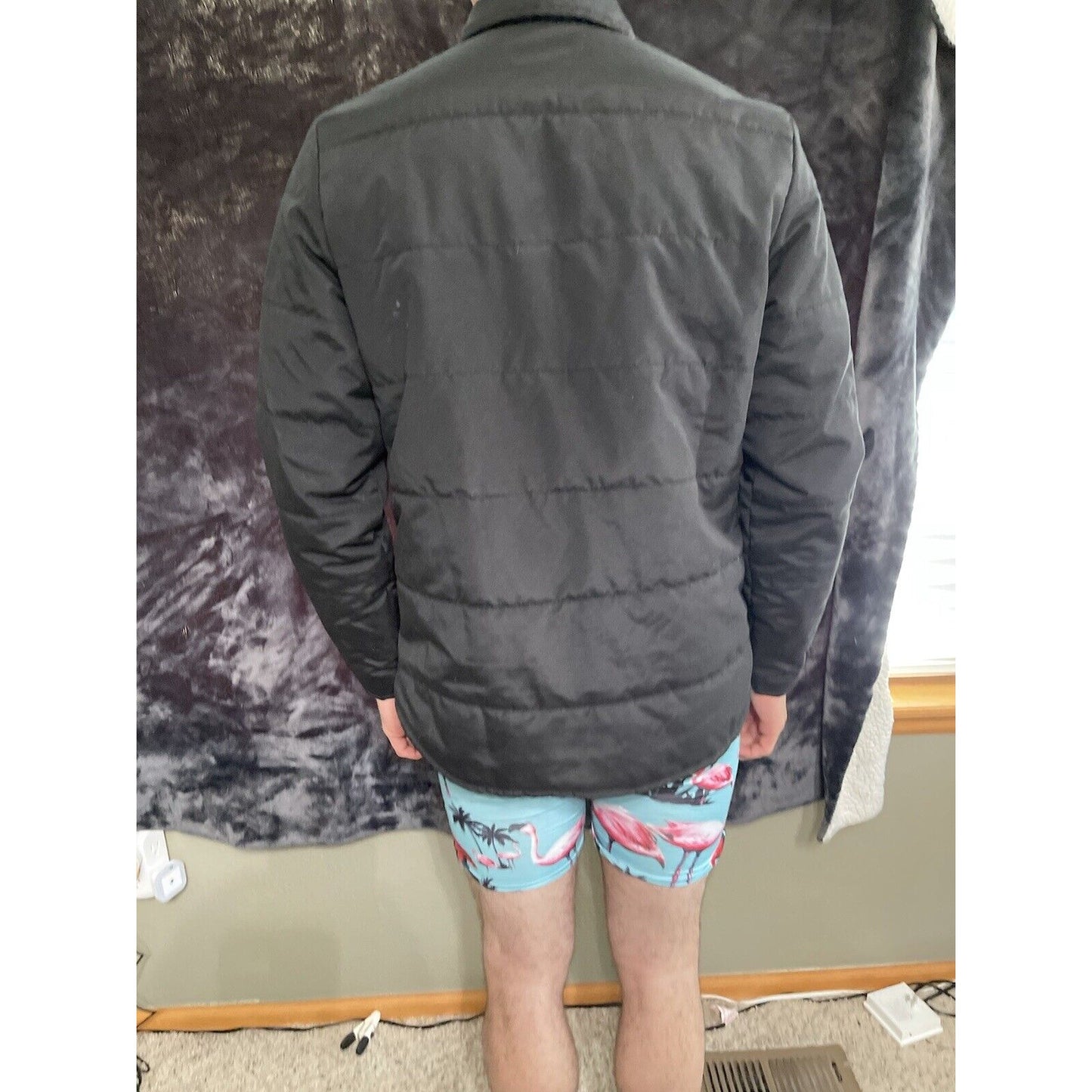 Men’s Small Old Navy Black Snap up Jacket