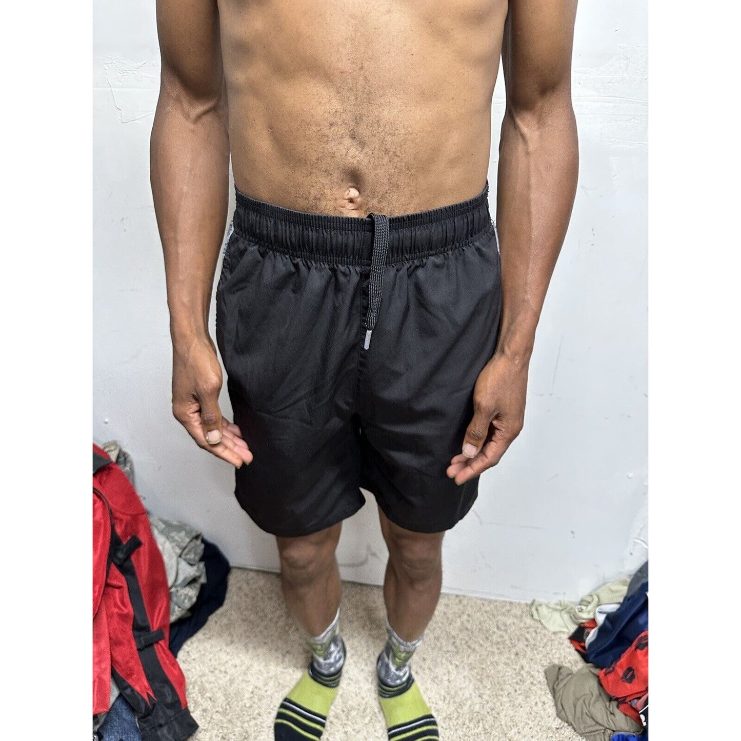 Reebok Black Small Athletic Shorts With Pockets
