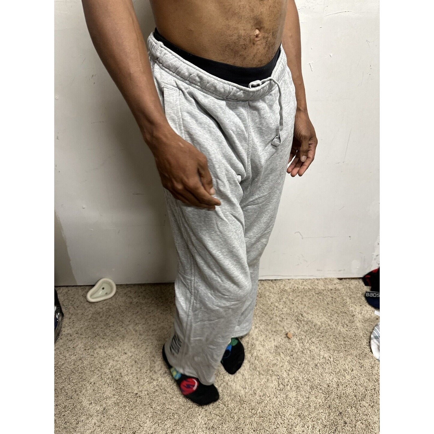 Men’s Medium Gray Puma Sweat Pants With Pockets