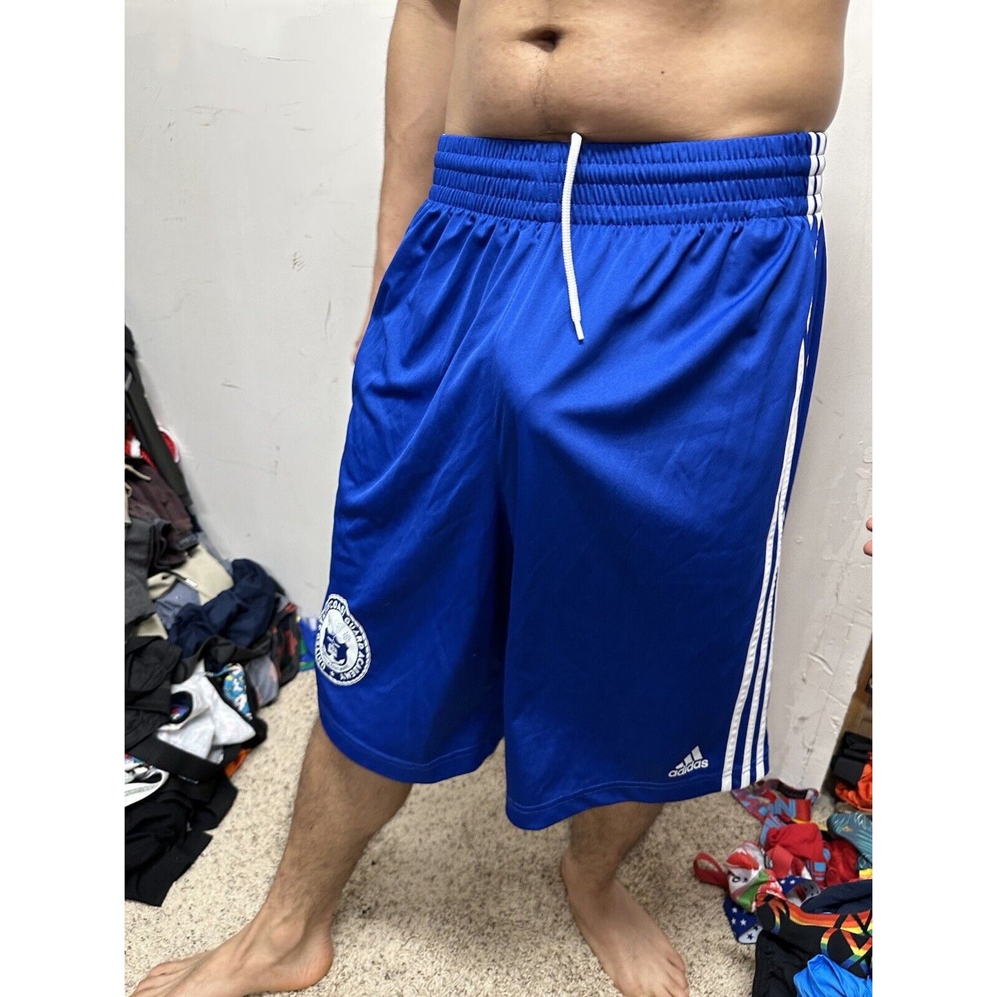 Men’s Blue Adidas Medium United States Coast Guard Academy Athletic Shorts