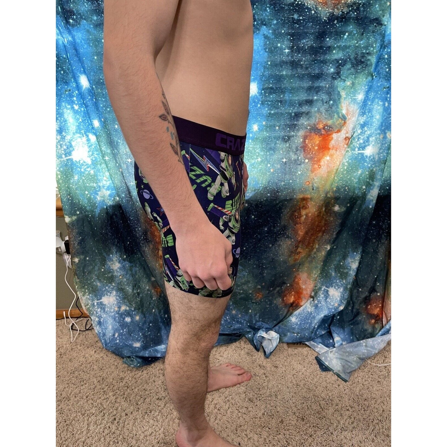 men's crazy boxers pixar xl buzz lightyear compression shorts New And Unworn