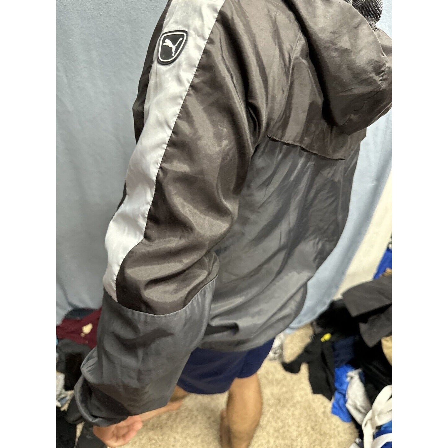 Men’s Small Puma Gray Full Zip Hoodie Small